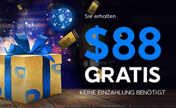 888poker Bonus von $88 Gratis erhalten.