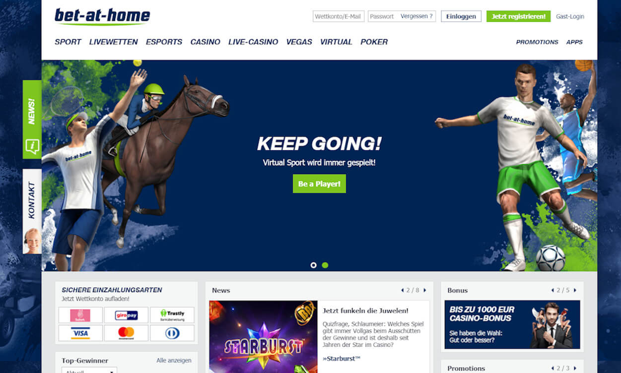 Bet-at-Home Sportwetten Test 2020.
