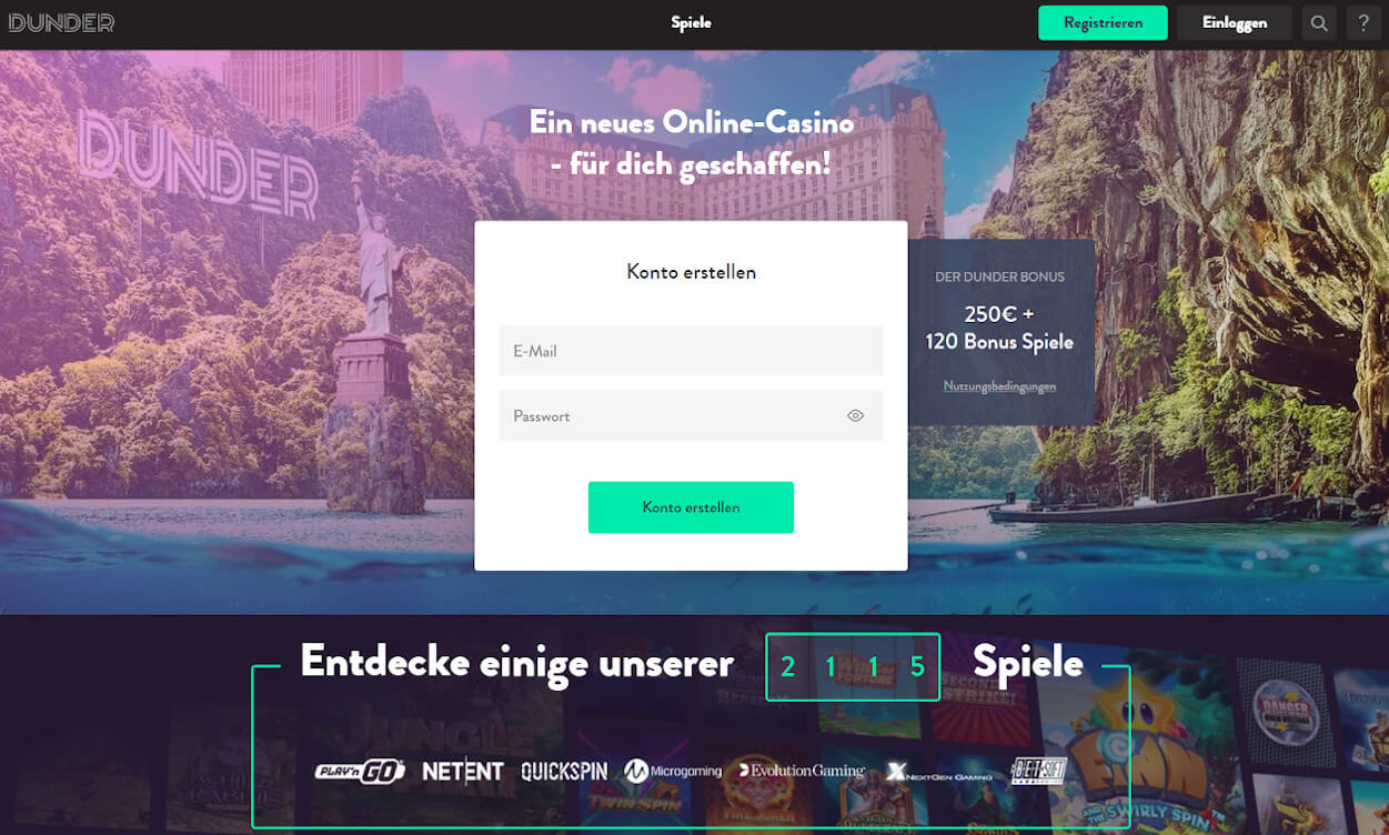 Dunder Casino Test 2020.