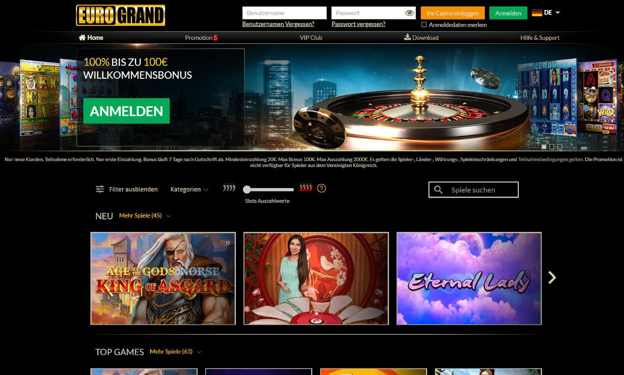 Eurogrand Casino Erfahrungen