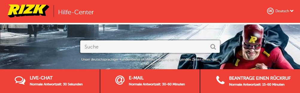 Rizk Kundenservice