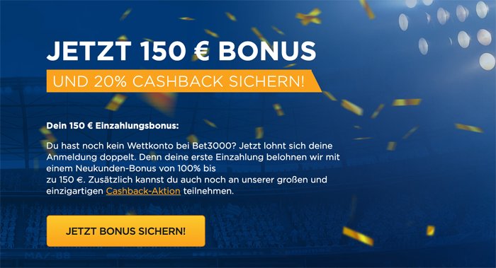 Bet3000 Bonus