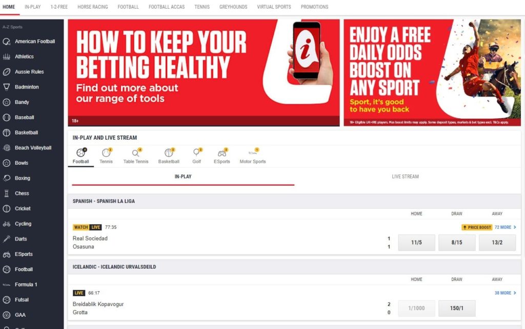 Ladbrokes Wettangebot