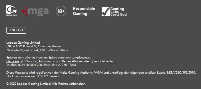 Lopoca Sicherheit und Lizenz