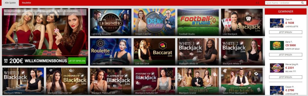 Magic Red Live Casino