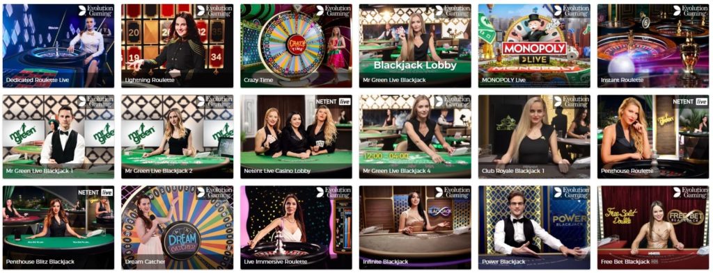 Mr Green Live Casino