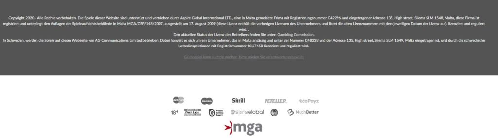 Mr.play Casino allgemeine Informationen
