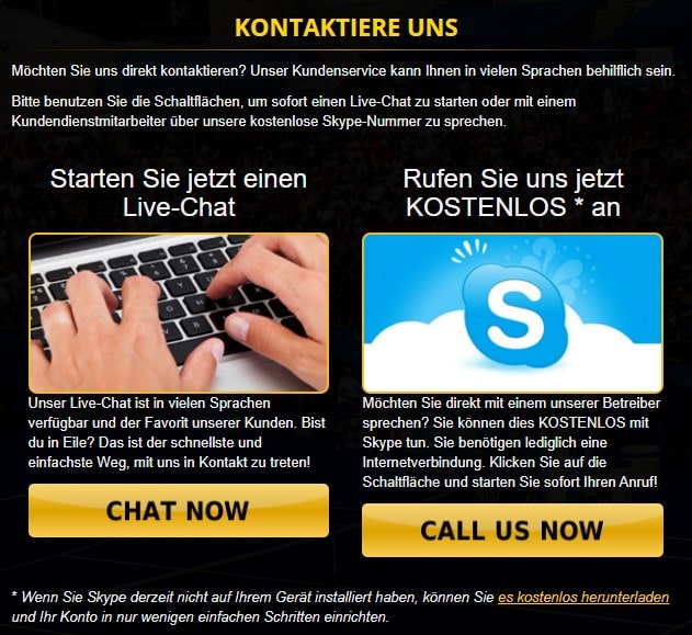 Planetwin365 Kontakt