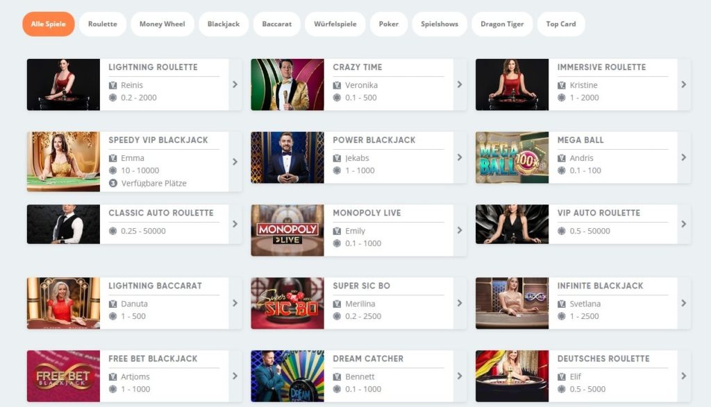 Speedy Live Casino