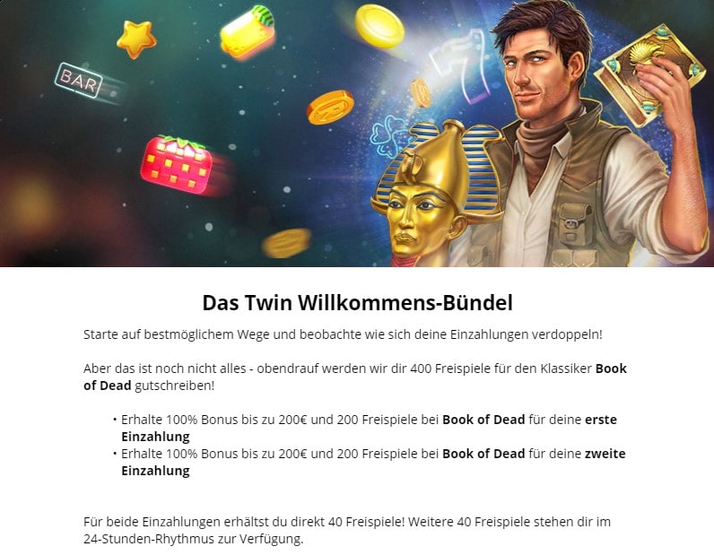 Twin Willkommensbonus