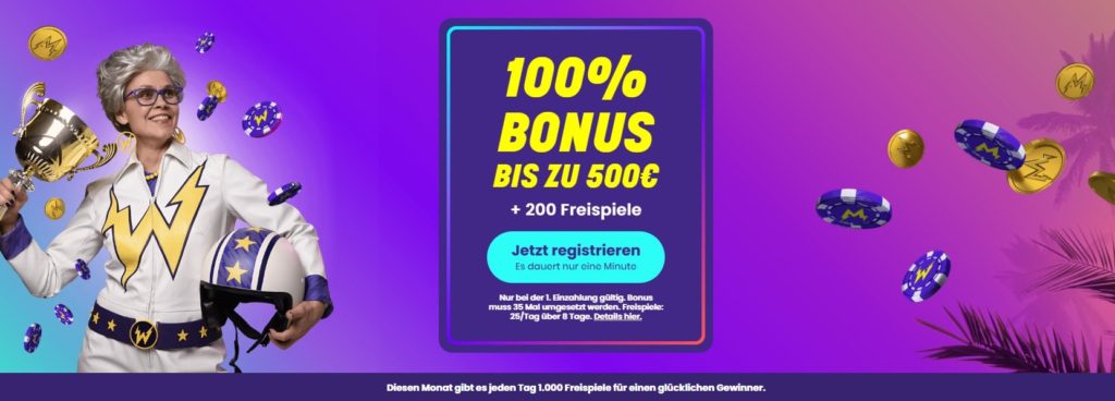 Wildz Neukundenbonus