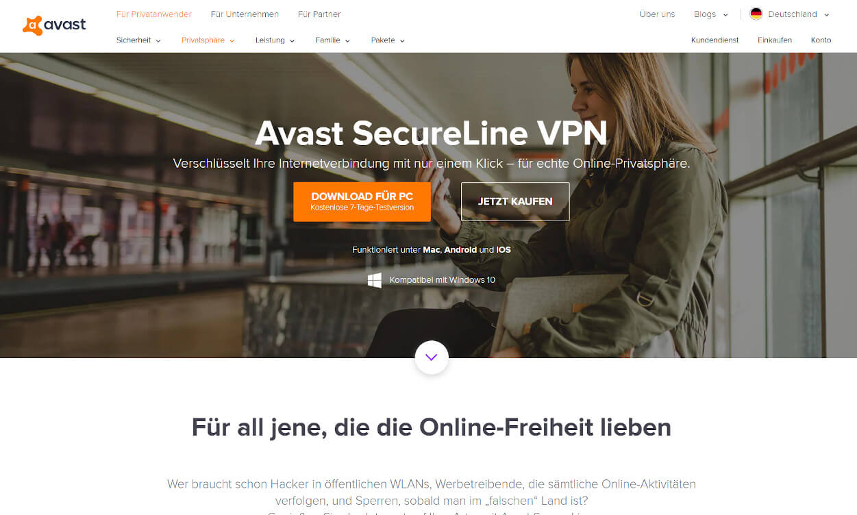 Avast VPN Test 2020.