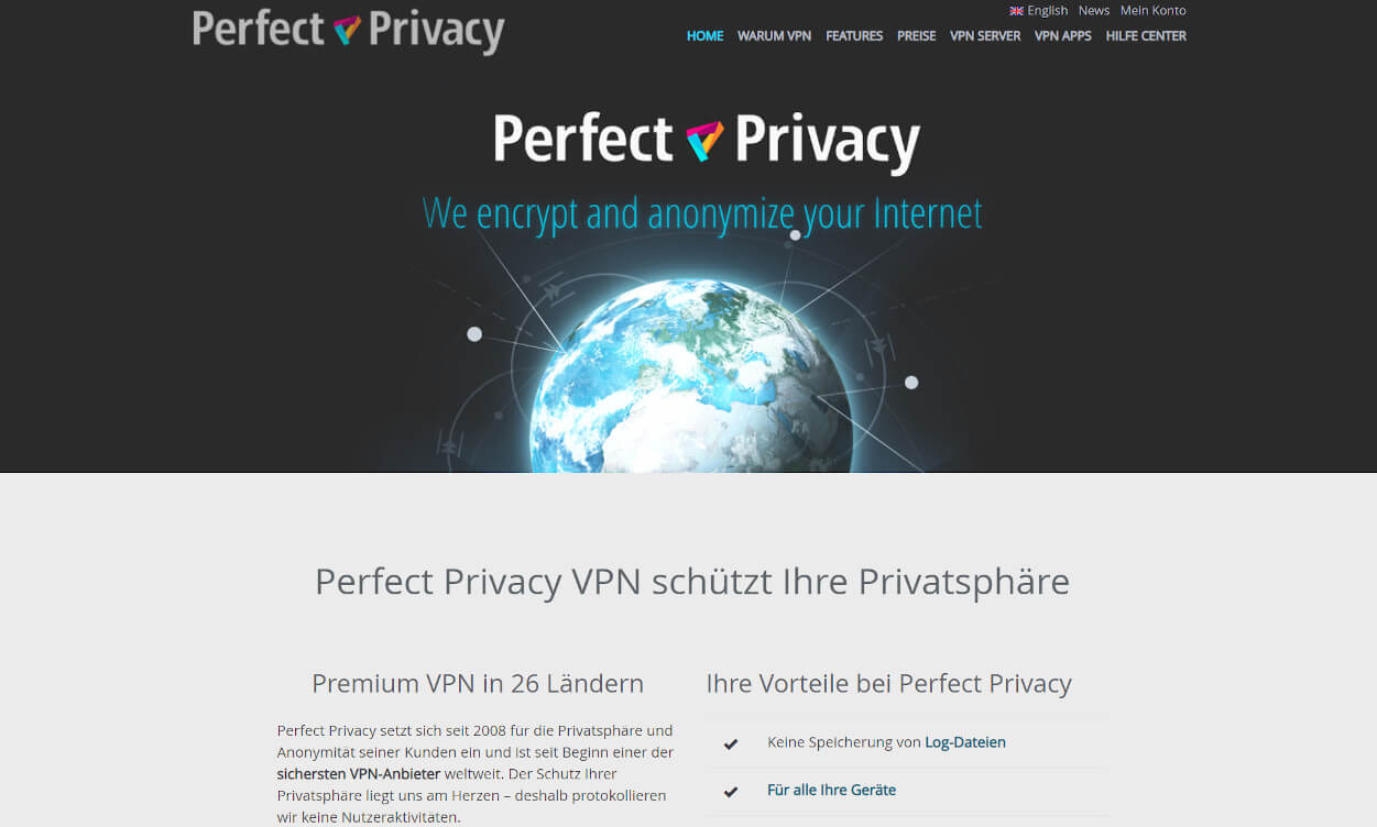 Perfect Privacy VPN Test 2020.