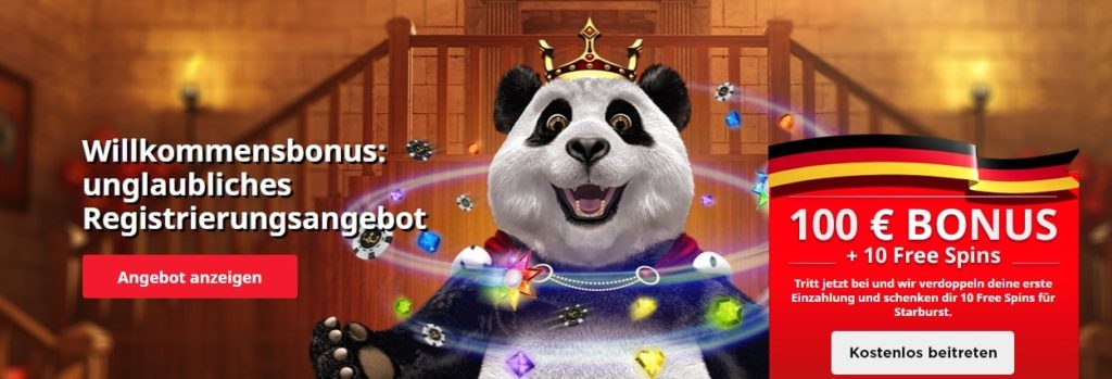 Royal Panda Neukundenbonus
