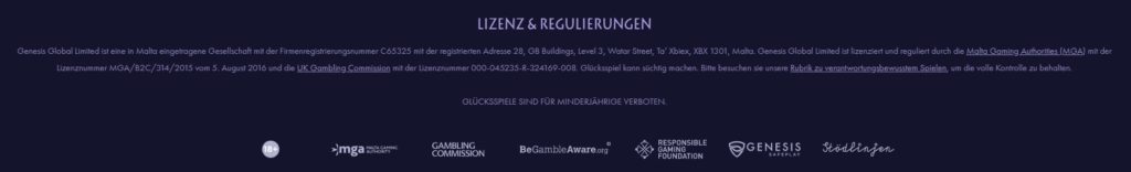 Spins Gods allgemeine Informationen