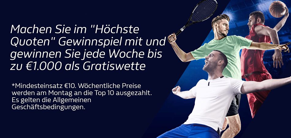 William Hill Quoten-Gewinnspiel