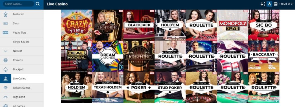 Roxy Palace Casino Live