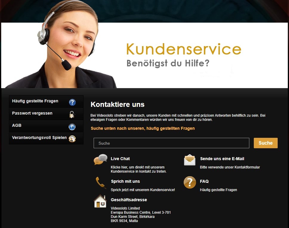 Videoslots Kontakt